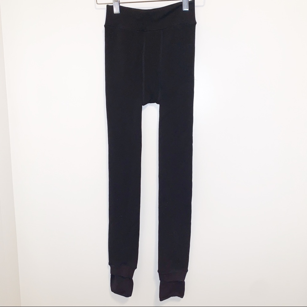 🆕JUST IN Fur Lined BLACK Leggings-Small - Picture 4 of 8